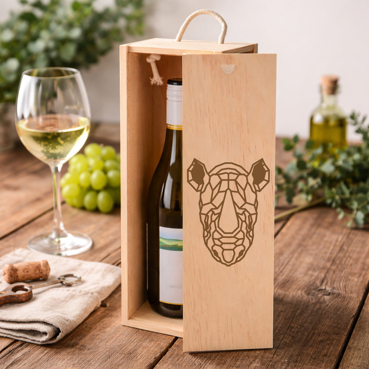 Wooden Bottle Box