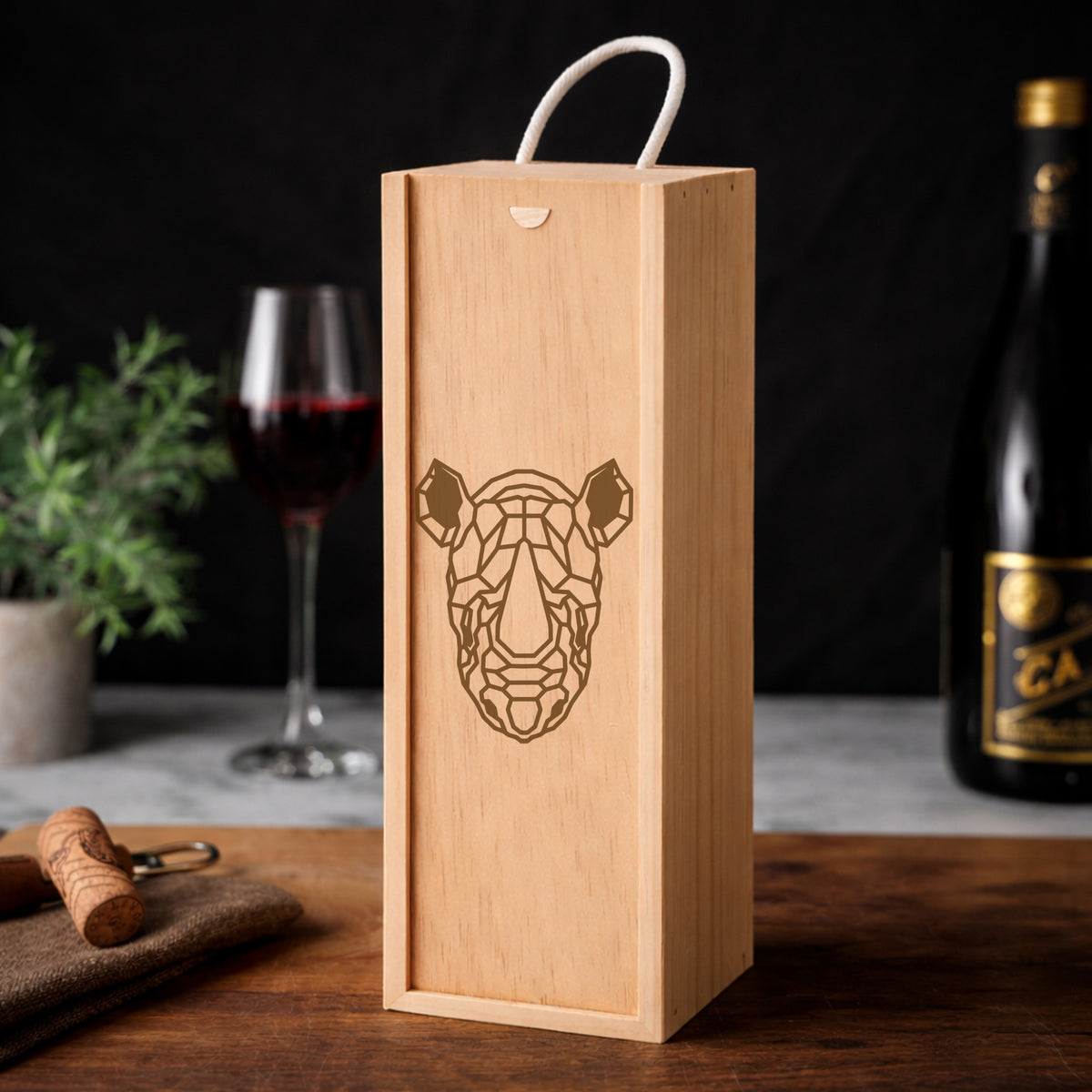 Wooden Bottle Box