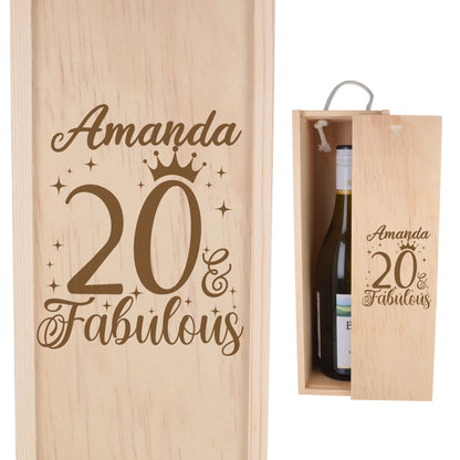 Wooden Bottle Box