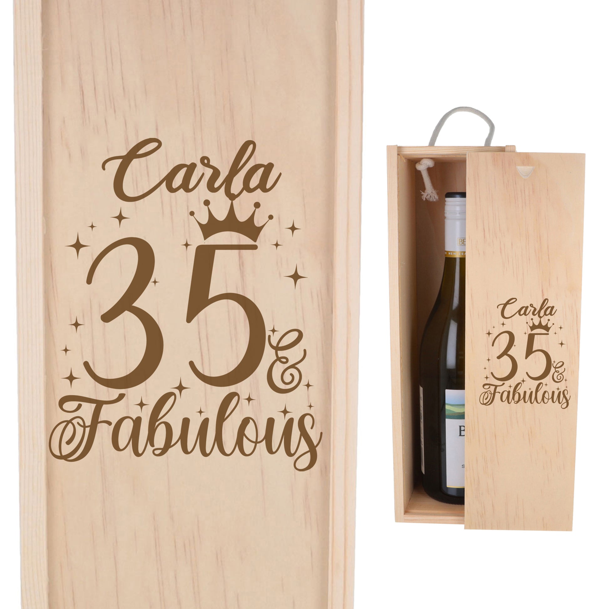 Wooden Bottle Box