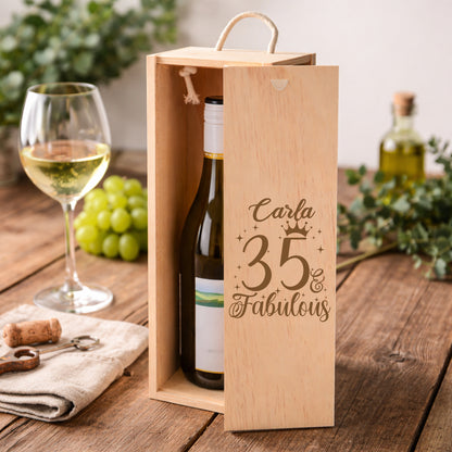 Wooden Bottle Box