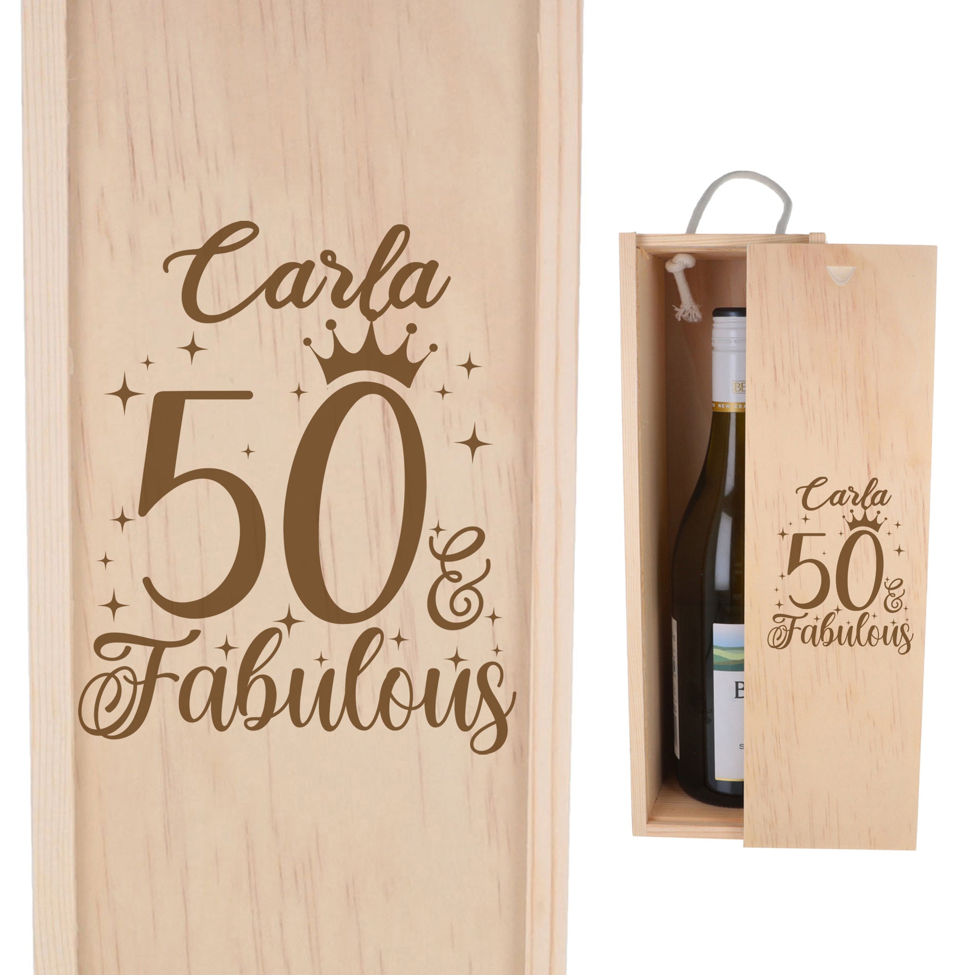Wooden Bottle Box