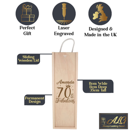 Wooden Bottle Box