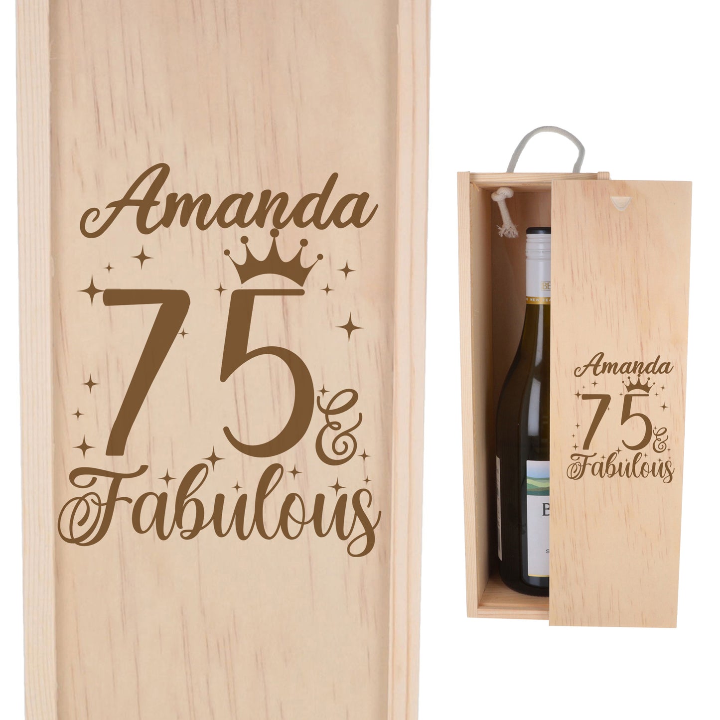 Wooden Bottle Box