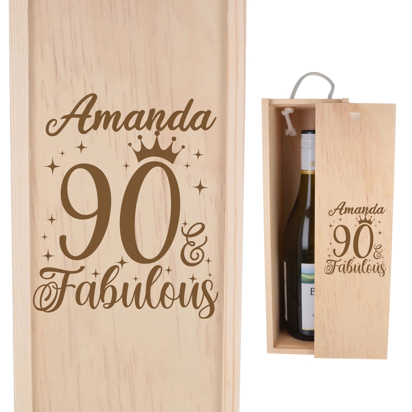 Wooden Bottle Box