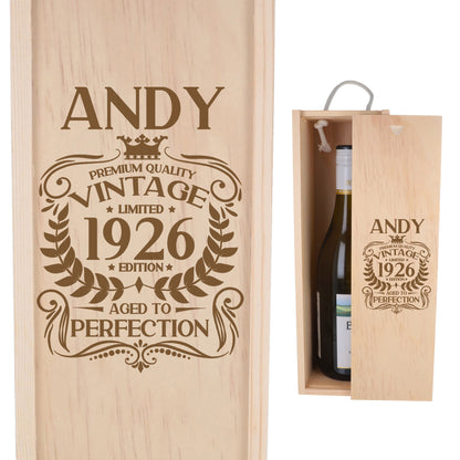 Wooden Bottle Box