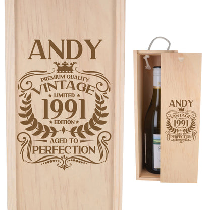 Wooden Bottle Box