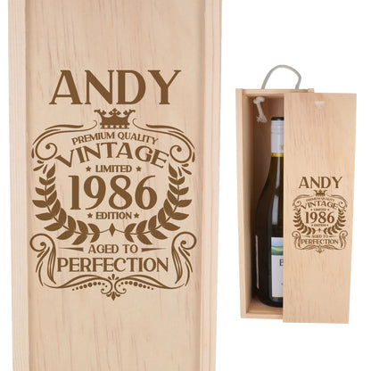 Wooden Bottle Box