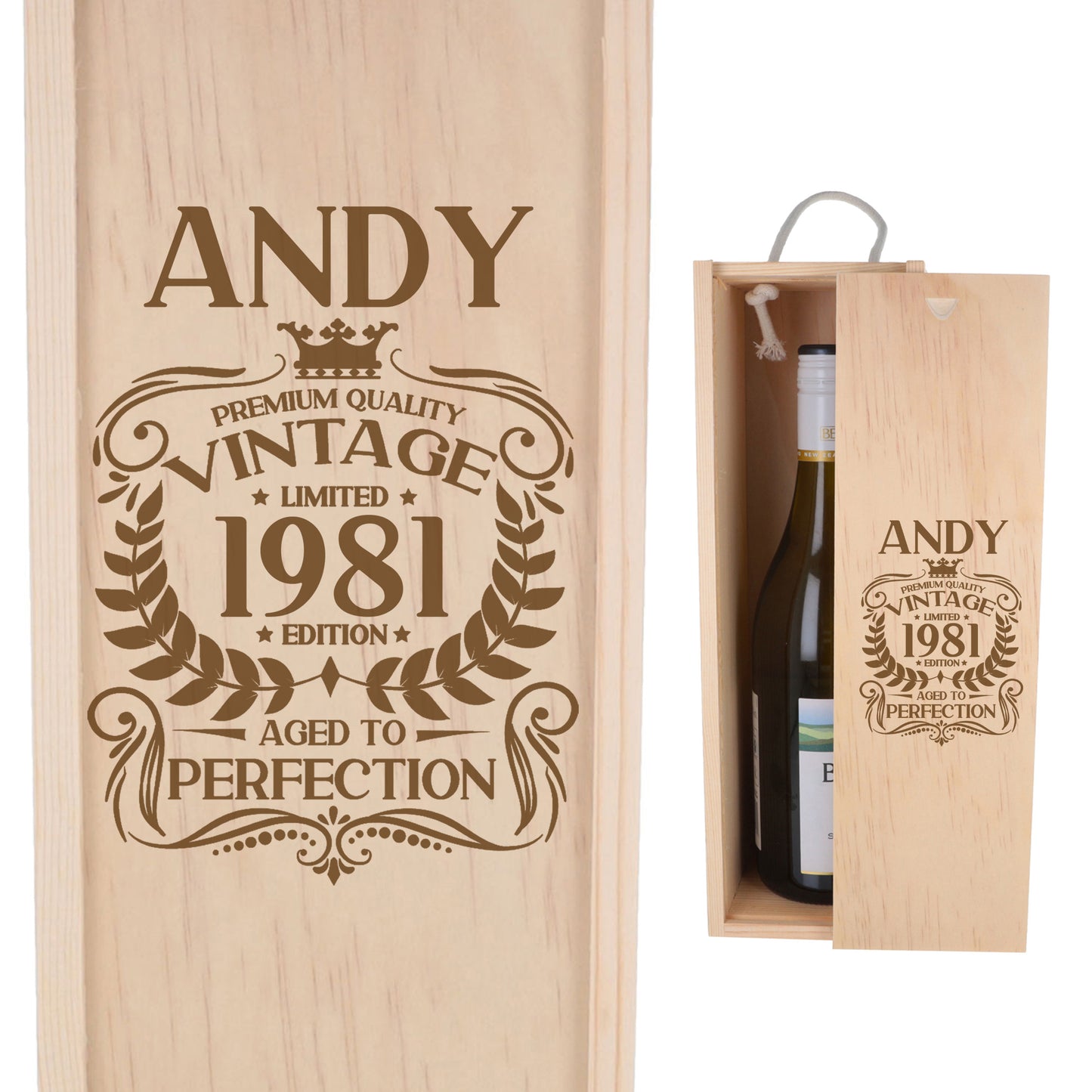 Wooden Bottle Box