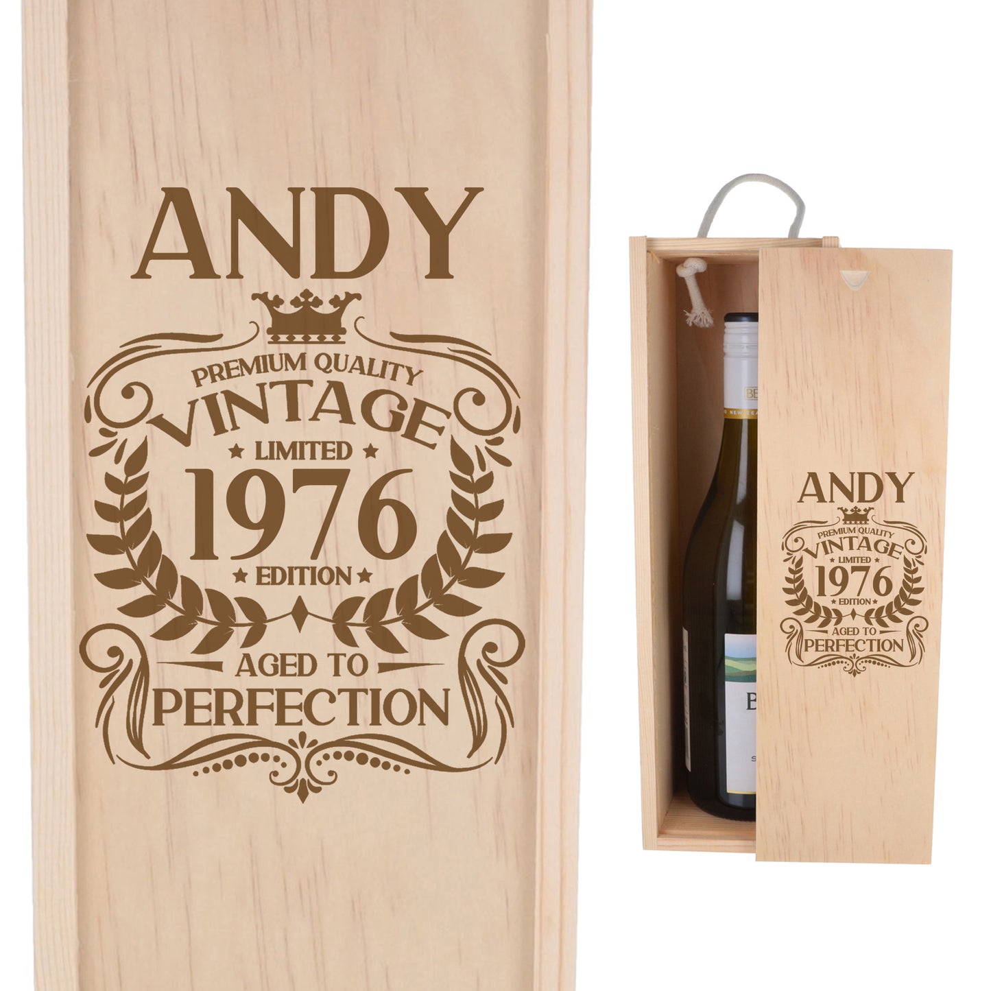 Wooden Bottle Box