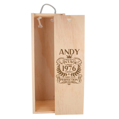 Wooden Bottle Box