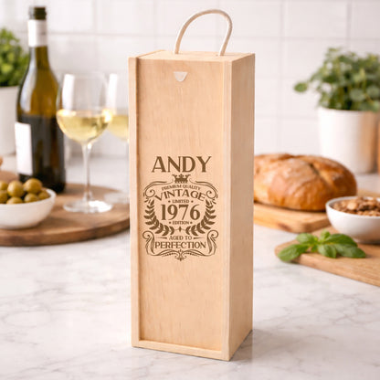 Wooden Bottle Box
