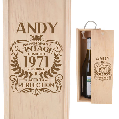 Wooden Bottle Box