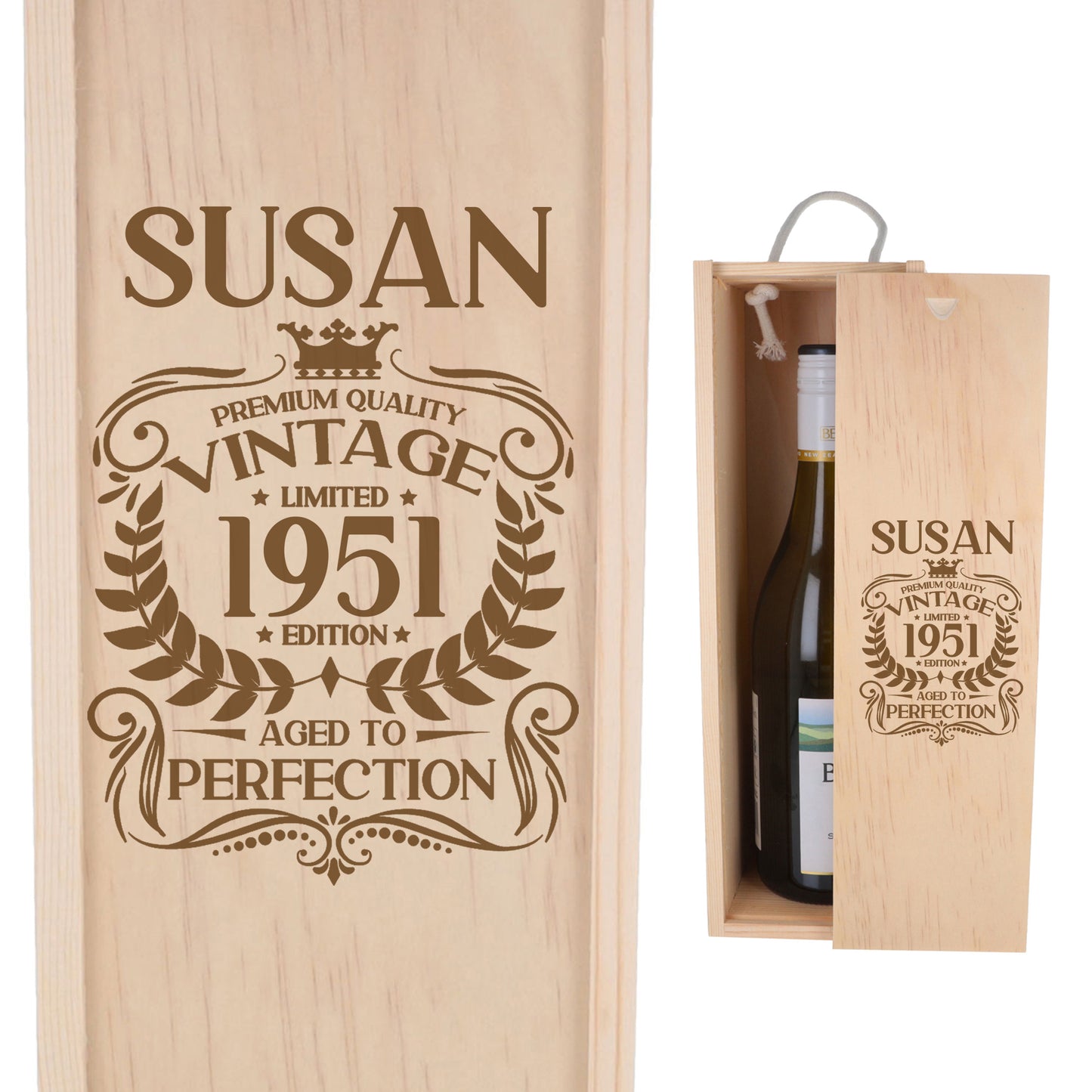 Wooden Bottle Box