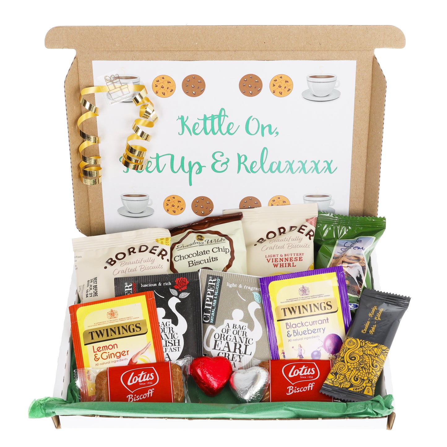 Afternoon Tea and Biscuit Hamper Letterbox Gift Box For Biscuit Lovers!