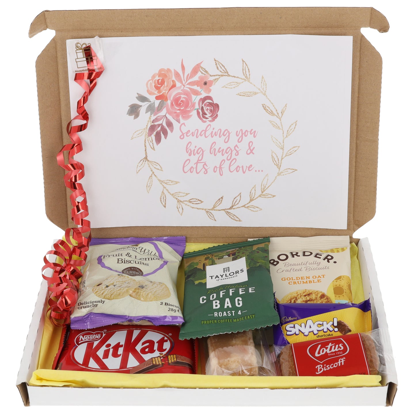 Afternoon Tea Gift Box With Hot drink, Biscuits & Chocolate