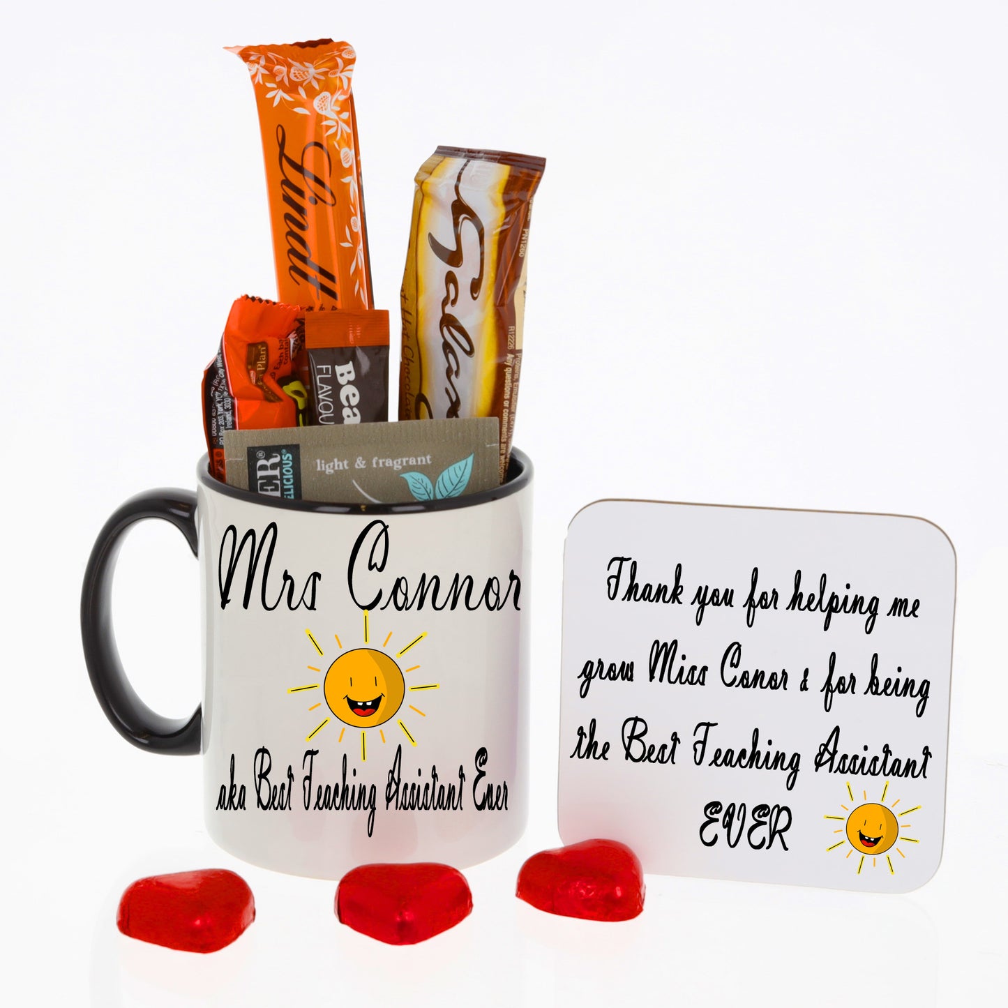 Personalised Best Teaching Assistant Mug and/or Coaster Gift  - Always Looking Good - Mug & Coaster Set - Filled  