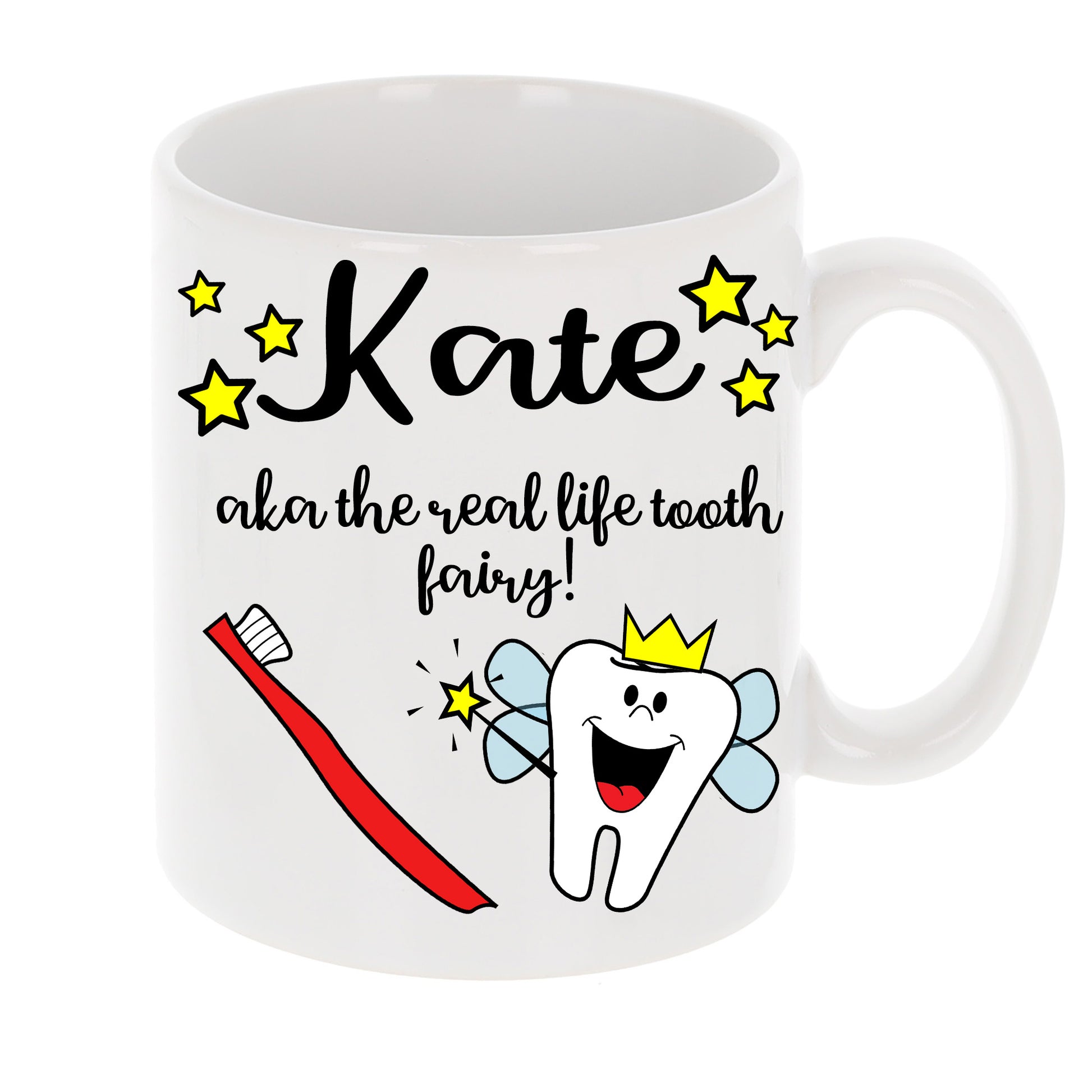 Personalised Dentist AKA The Real Life Tooth Fairy Mug and/or Coaster Gift  - Always Looking Good - Mug On Its Own  