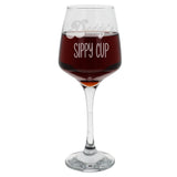 Daddy's Sippy Cup Large Engraved Wine Glass Birthday Gift for Dad