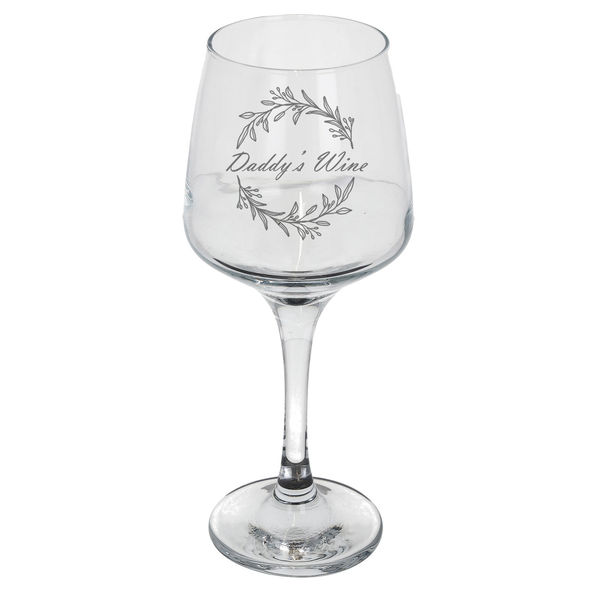 "Daddy's Wine" Engraved Wine Glass New Dad Gift