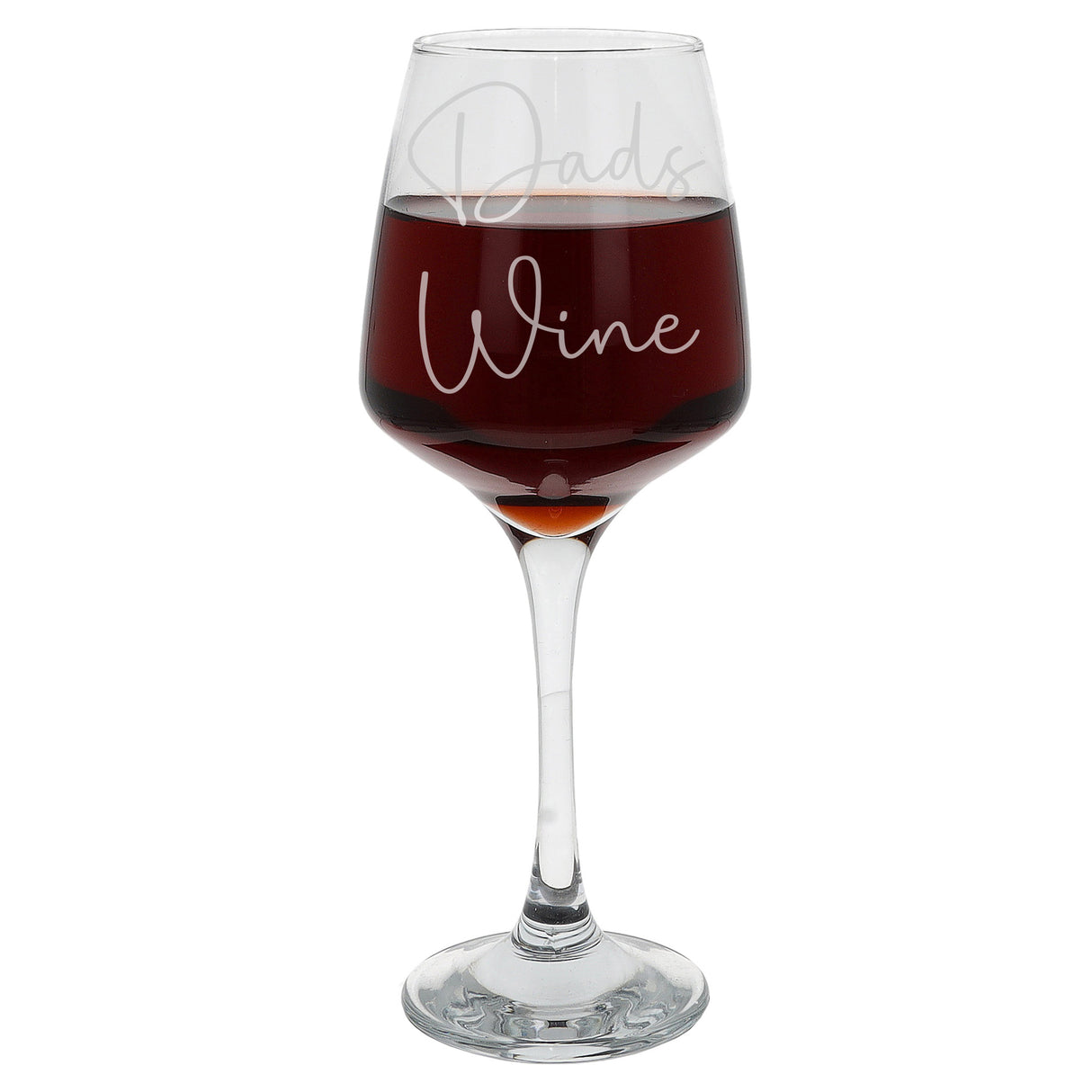Dad's Wine Engraved Wine Glass Gift for Dad