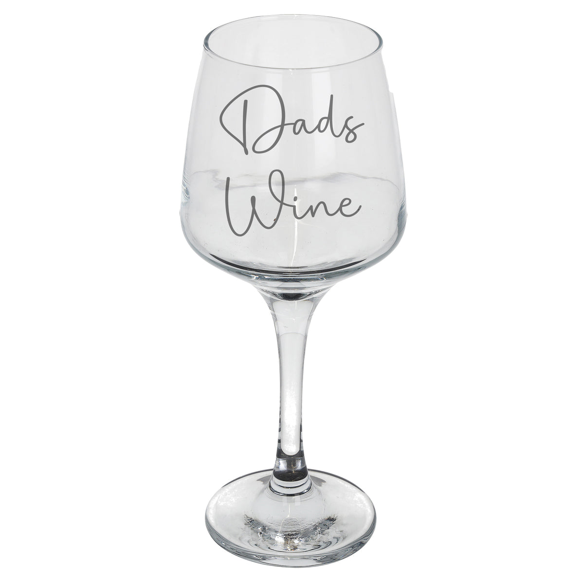 Dad's Wine Engraved Wine Glass Gift for Dad