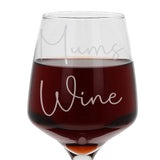 Mum's Wine Engraved Wine Glass Gift for Mum