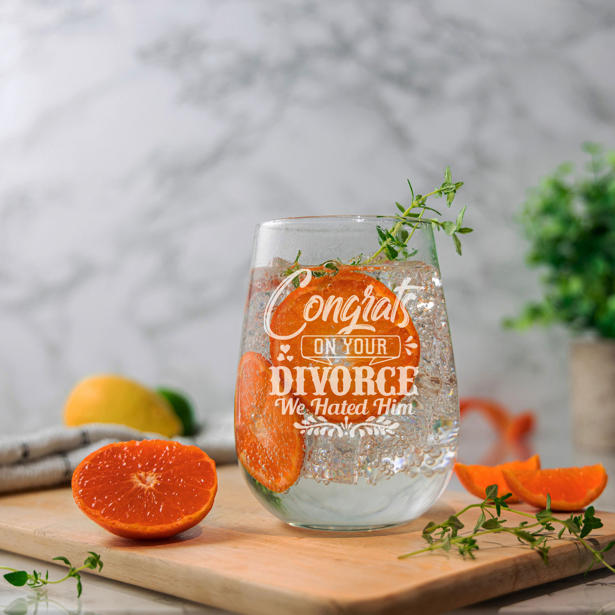 Stemless Gin Glass