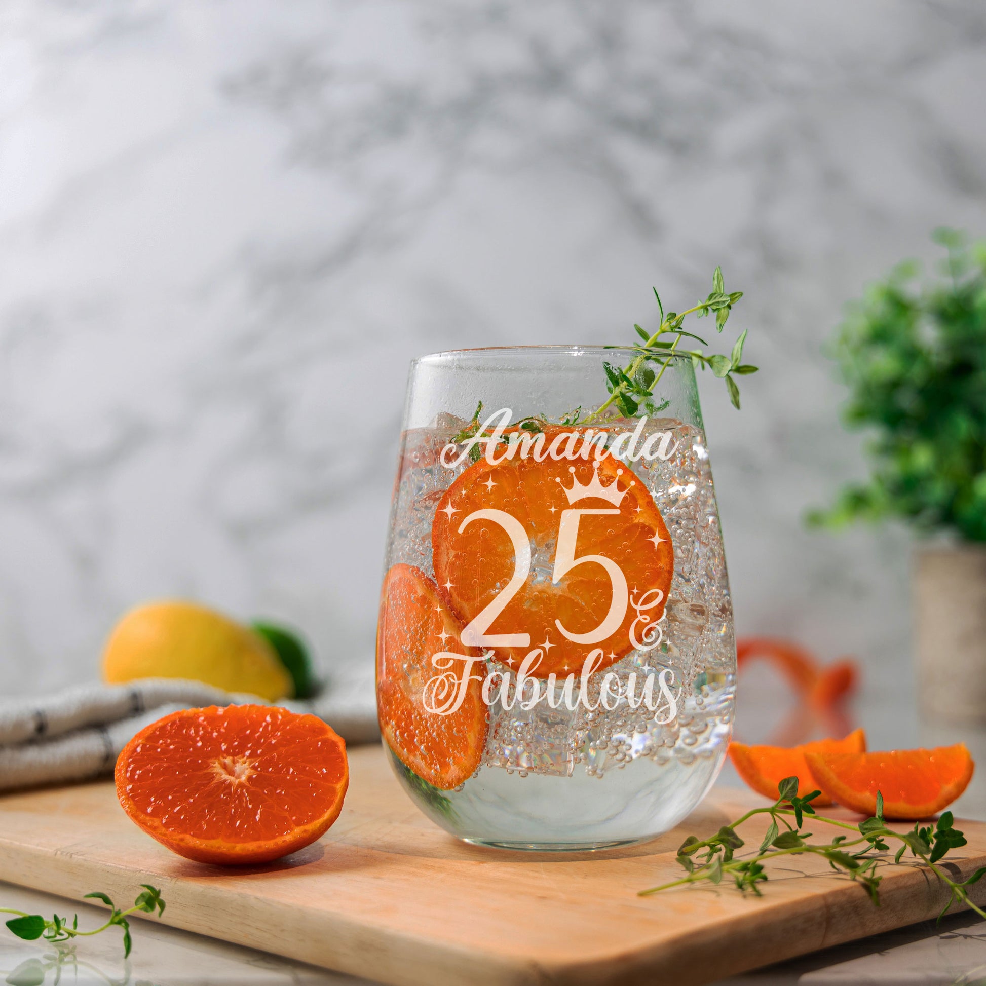 Stemless Gin Glass