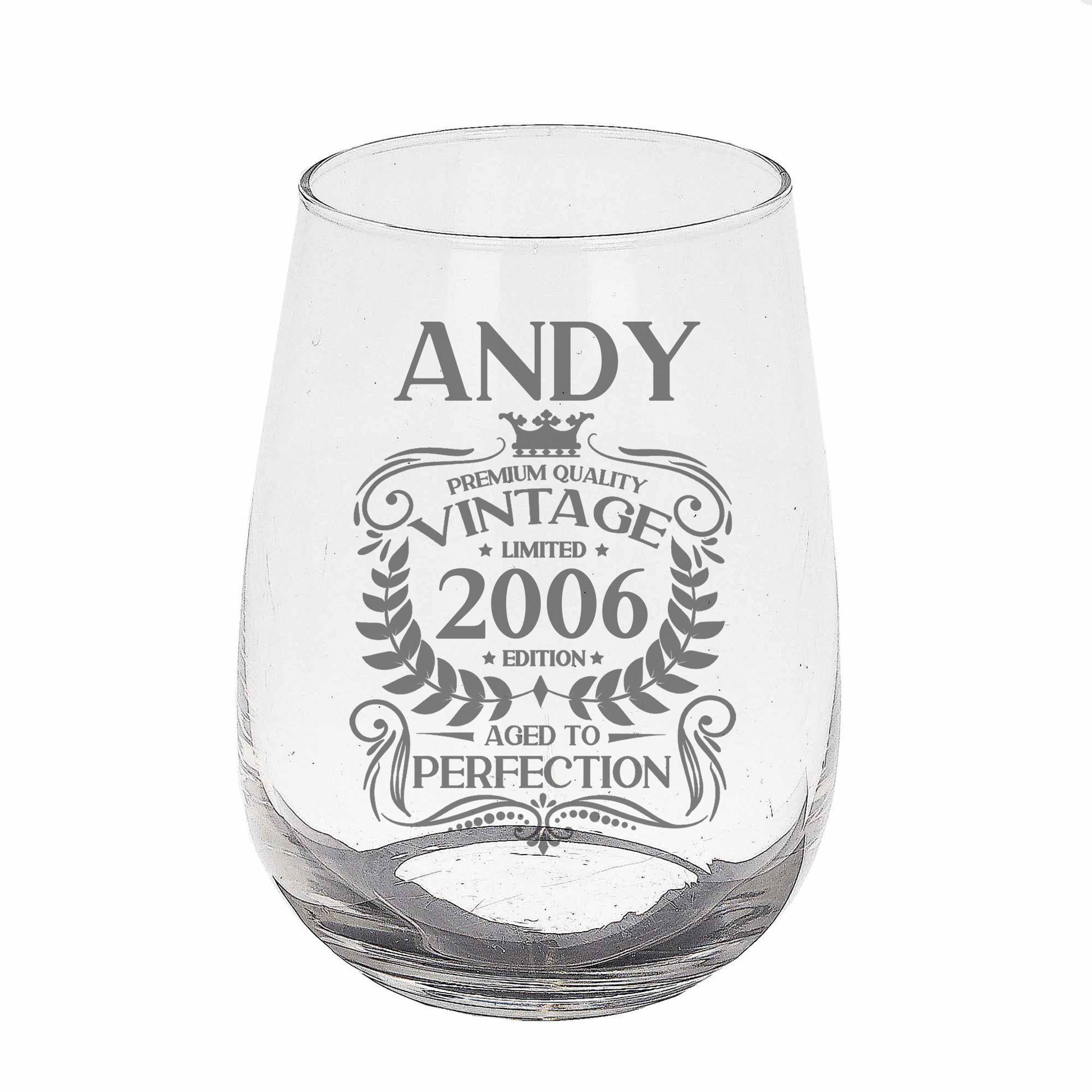 Stemless Gin Glass