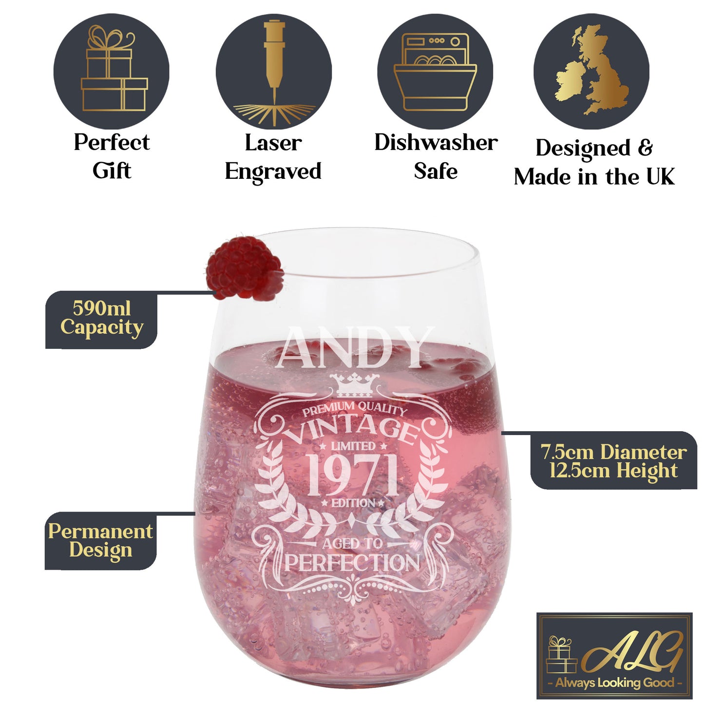 Stemless Gin Glass