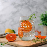 Review Birthday Engraved Stemless Gin Glass