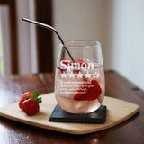 Review Birthday Engraved Stemless Gin Glass