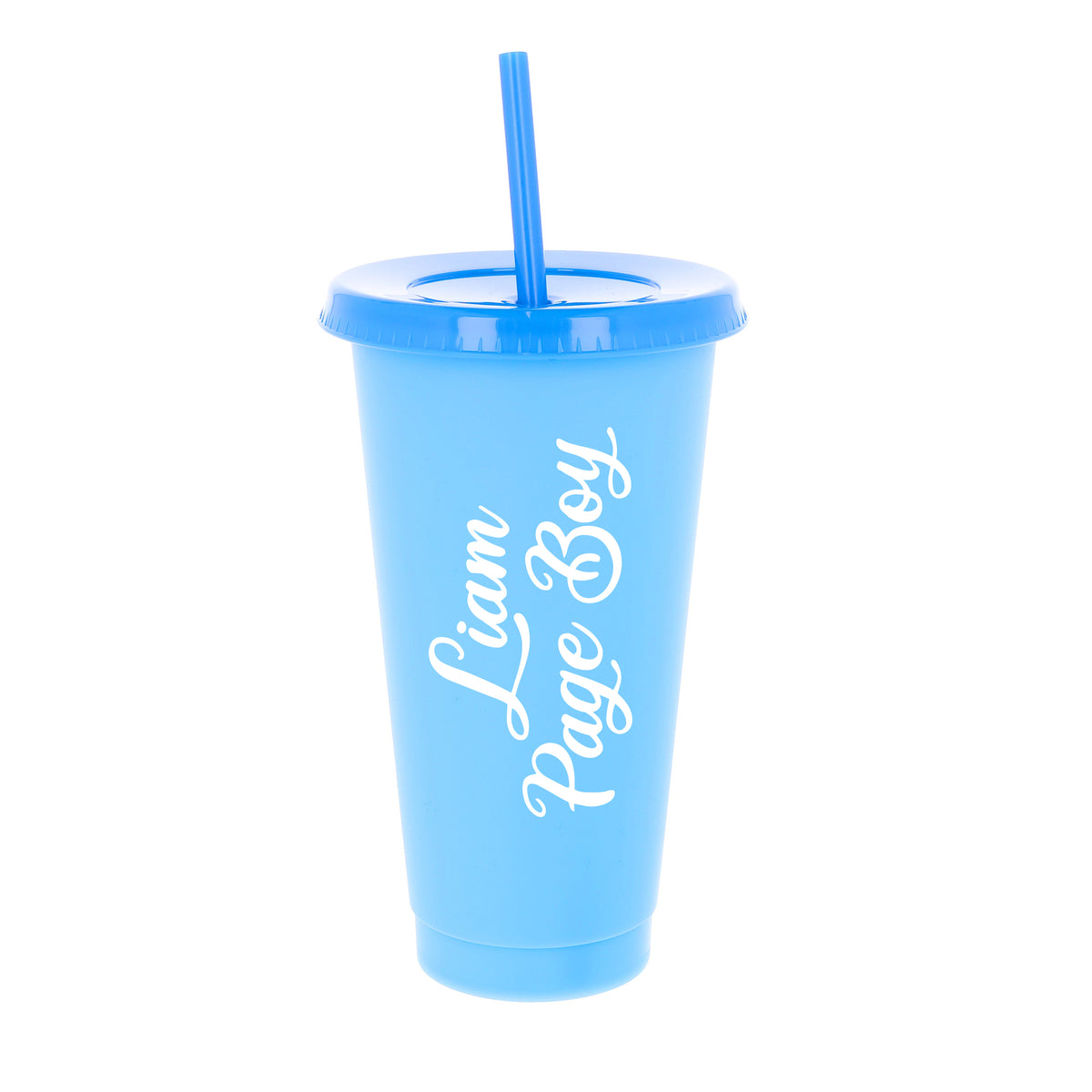 Page Boy Proposal Gift Box – Personalised Blue Juice Cup & Keepsake