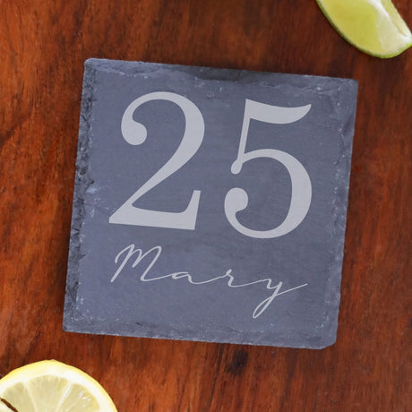 Square Slate Coaster
