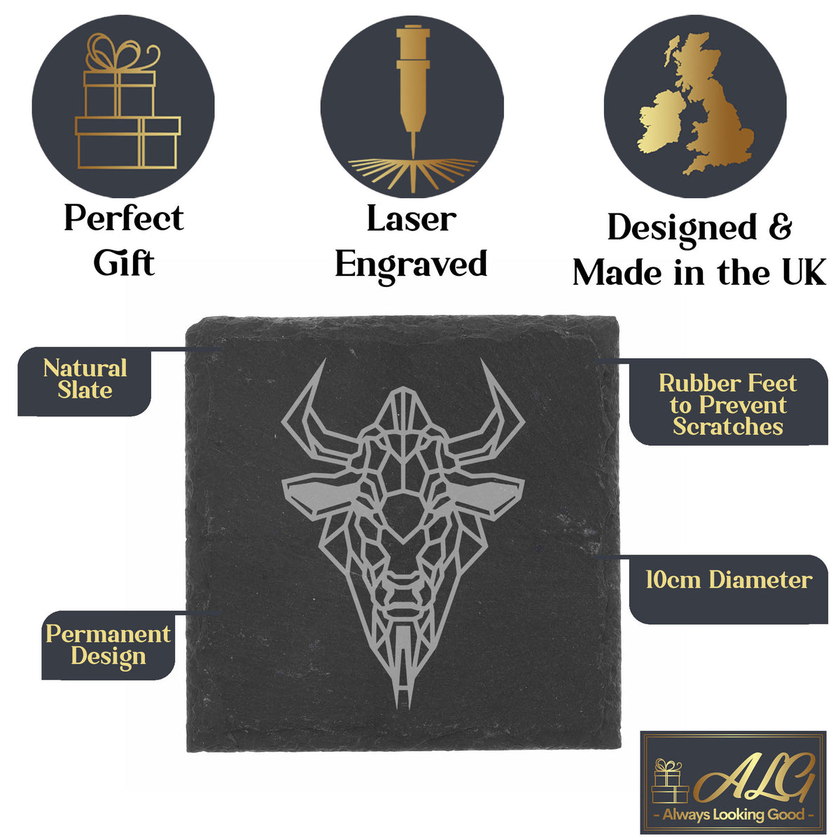 Square Slate Coaster