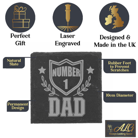 Square Slate Coaster