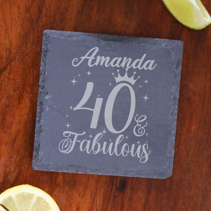 Square Slate Coaster