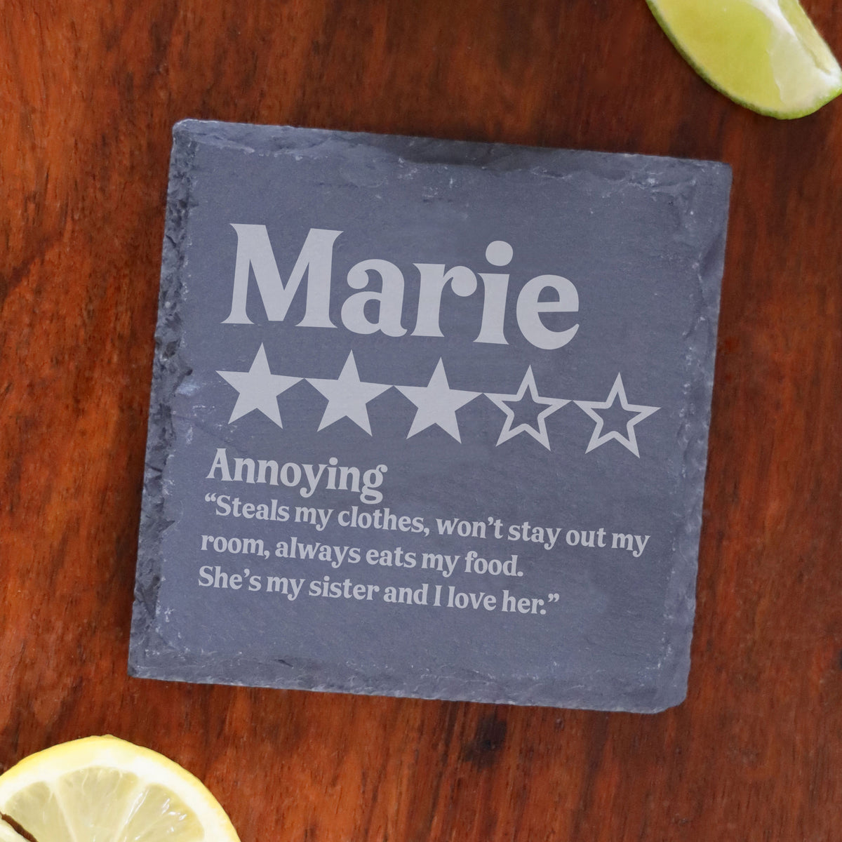 Review Personalised Engraved Slate Coaster Birthday Gift