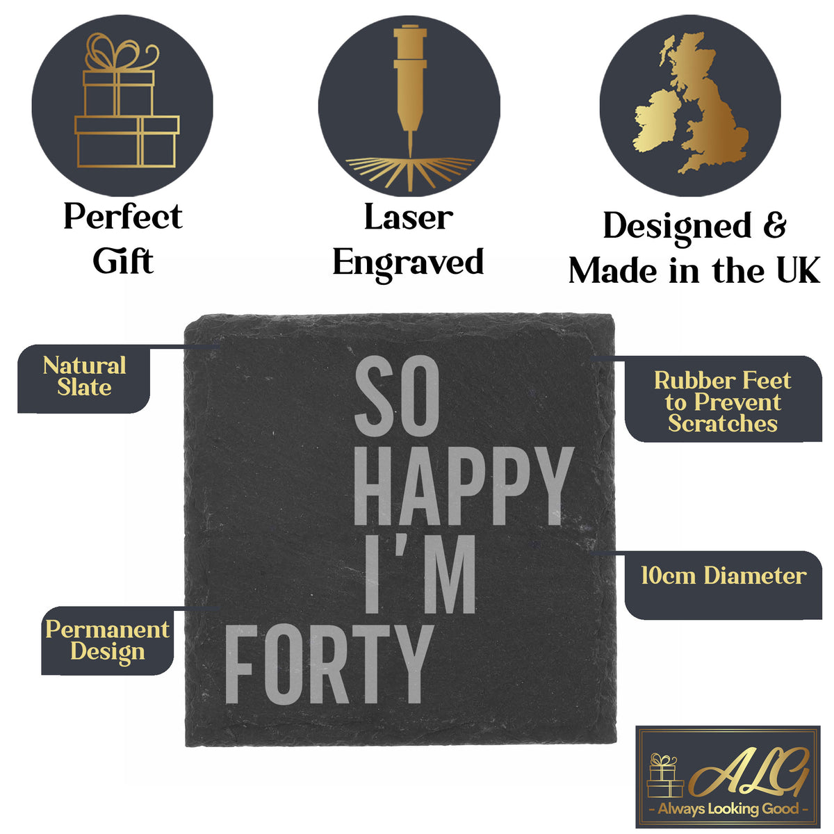 Square Slate Coaster