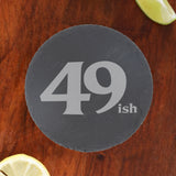 Round Slate Coaster