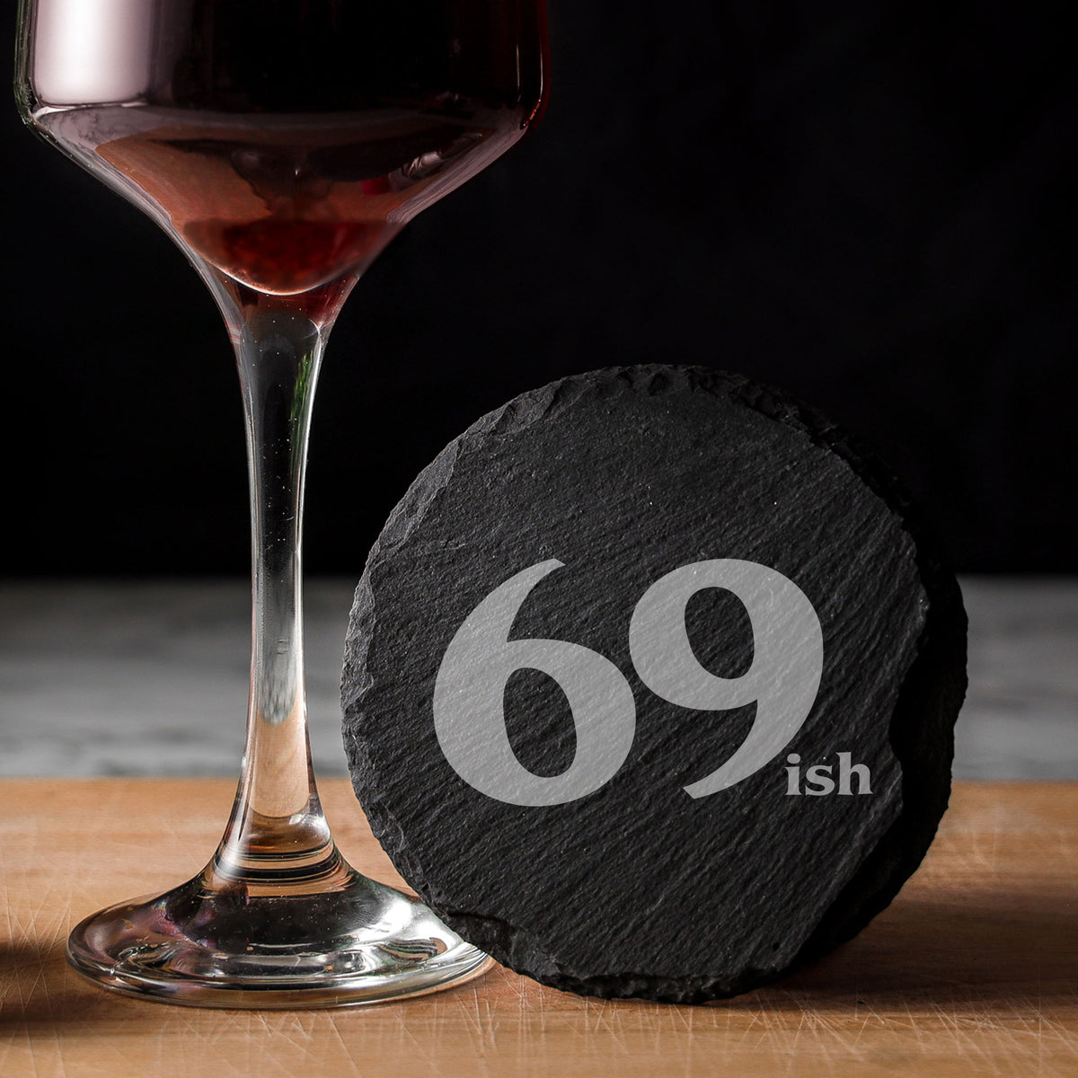 Round Slate Coaster