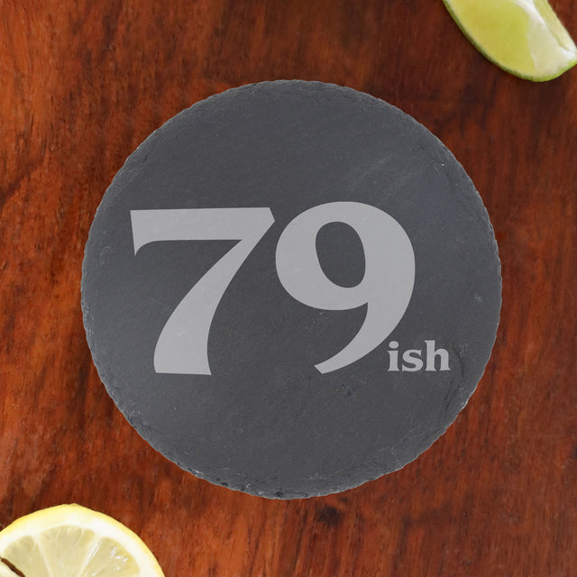 Round Slate Coaster