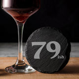 Round Slate Coaster