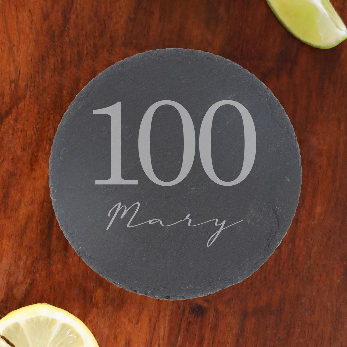 Round Slate Coaster