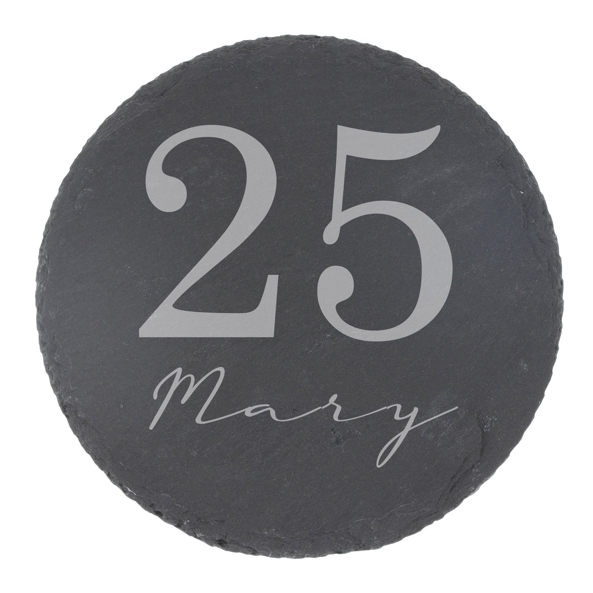 Round Slate Coaster