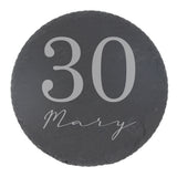 Round Slate Coaster