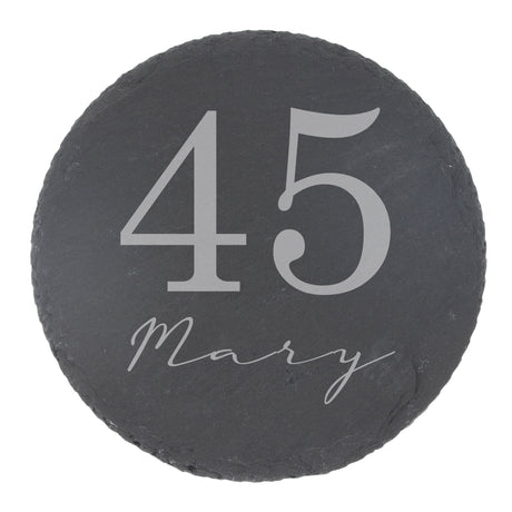 Round Slate Coaster