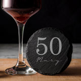 Round Slate Coaster