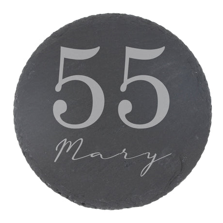 Round Slate Coaster